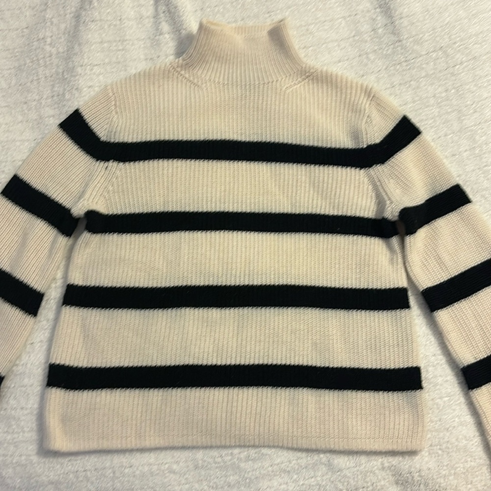 Banana Republic striped sweater with bell sleeves